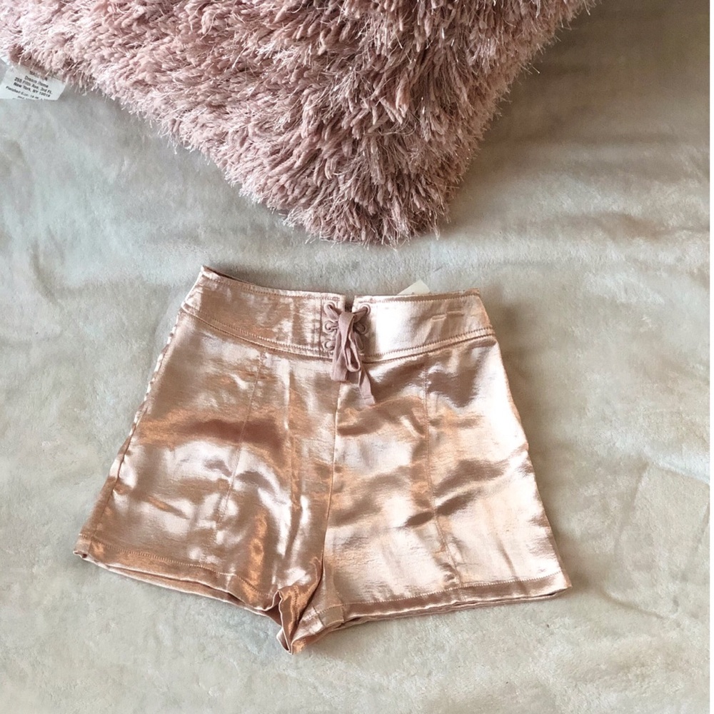 *NEW Soft Pink Satin Shorts